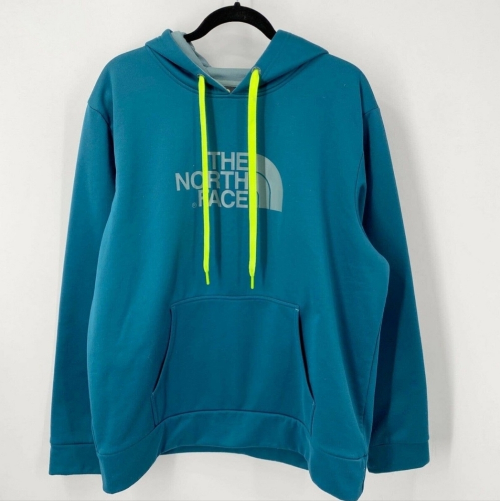 The North Face Mens Hoodie Hooded Sweatshirt Spellout Half Dome Pocket